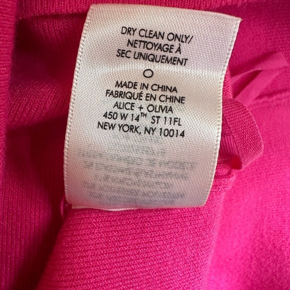 Alice + Olivia Wild Pink “Kiki Cut-Out Tank” Top Medium Excellent Condition! - Picture 10 of 11